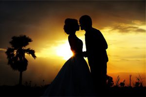 Wedding sunset